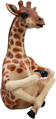 Miniatura 5 de Ebros Gift Safari Adorable jirafa de lejano alcance salero y pimentero figura con cocteleras de cristal, cocina, comedor, decoración del hogar,