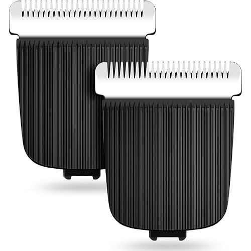 2 Pack Replacement Blade for Manscaped The Lawn Mower Electric Groin Hair Trimmer Blade, Hygienic Snap-In Replacement Blades Compatible with Manscaped Lawn Mower 4.0 3.0 2.0 Replaceable Blade, Black