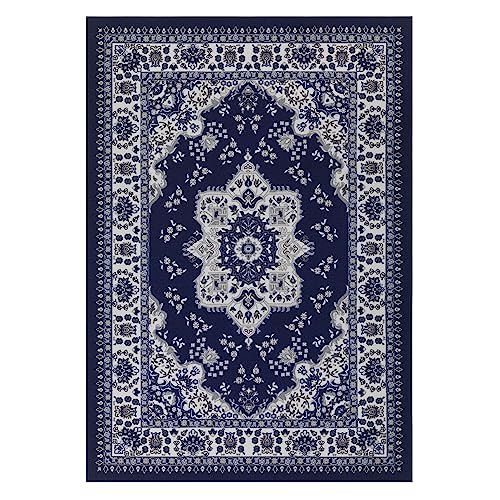 Alfombra decorativa Antep Rugs 5x7 anticorte azul miniatura 4