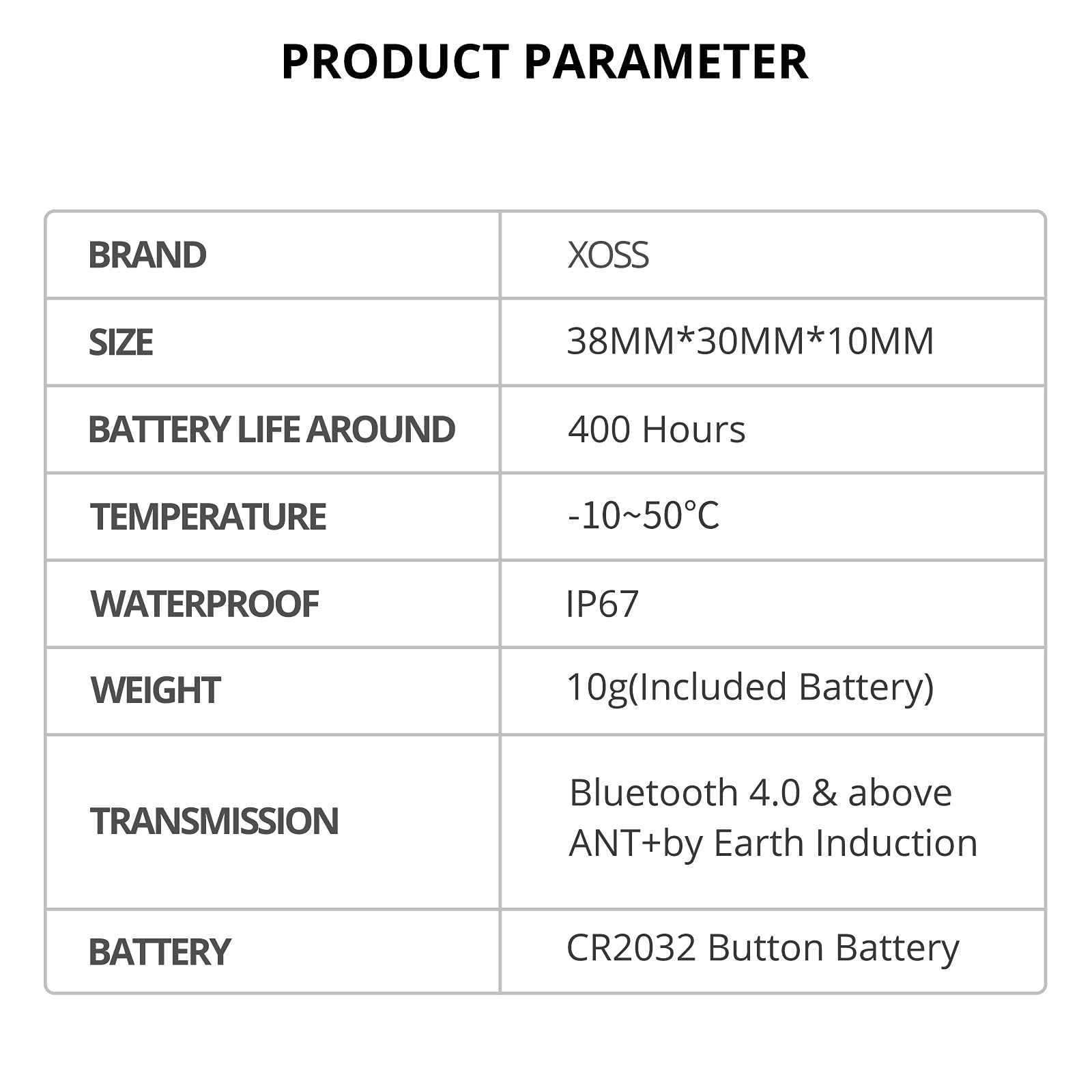 XOSS X1 Bike Speed and Cadence Sensor 
