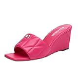 womens Emma Quilted Leather Wedge