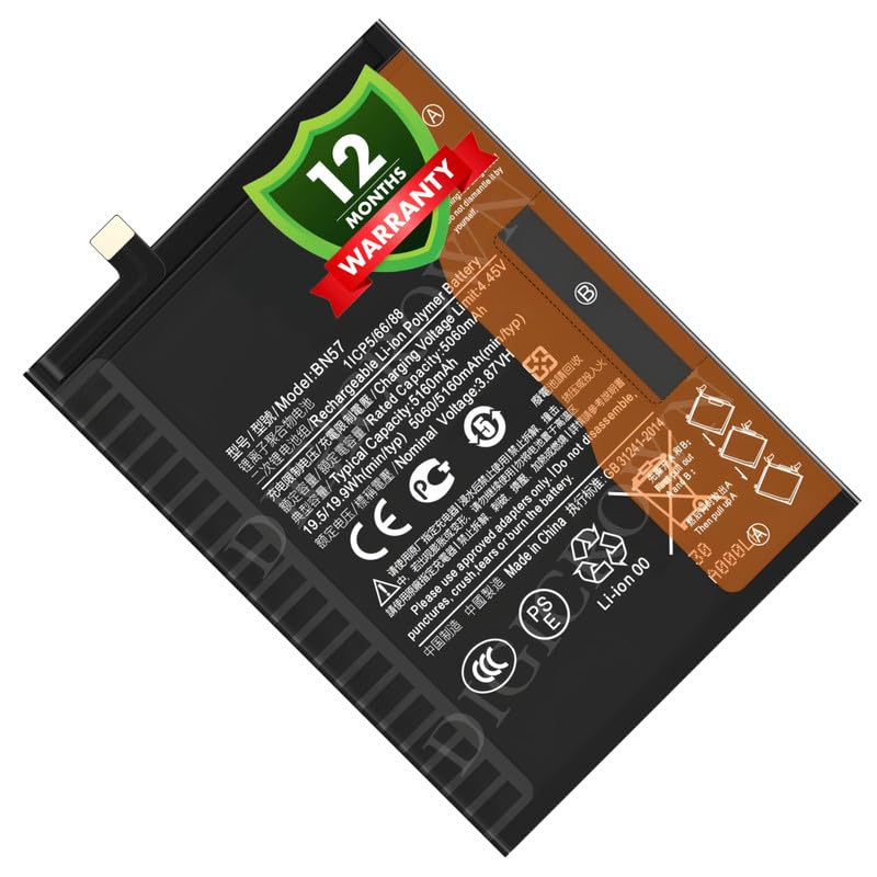 Image of Original BN57 Battery Compatible for Xiaomi Poco X3 Pro - (5160mAh) - 1 Year Warranty