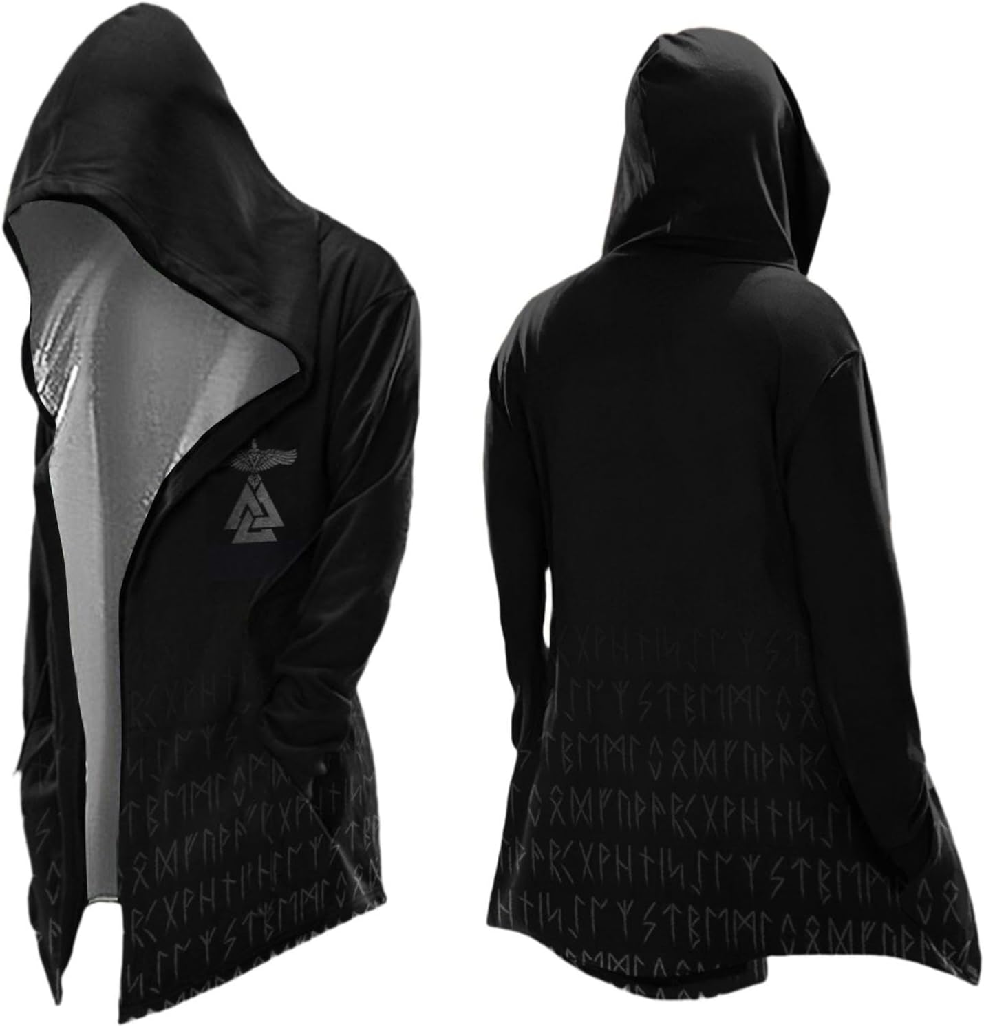 Mythe Nordique Homme Cardigan Moyen Long Avec Capuche, Classique