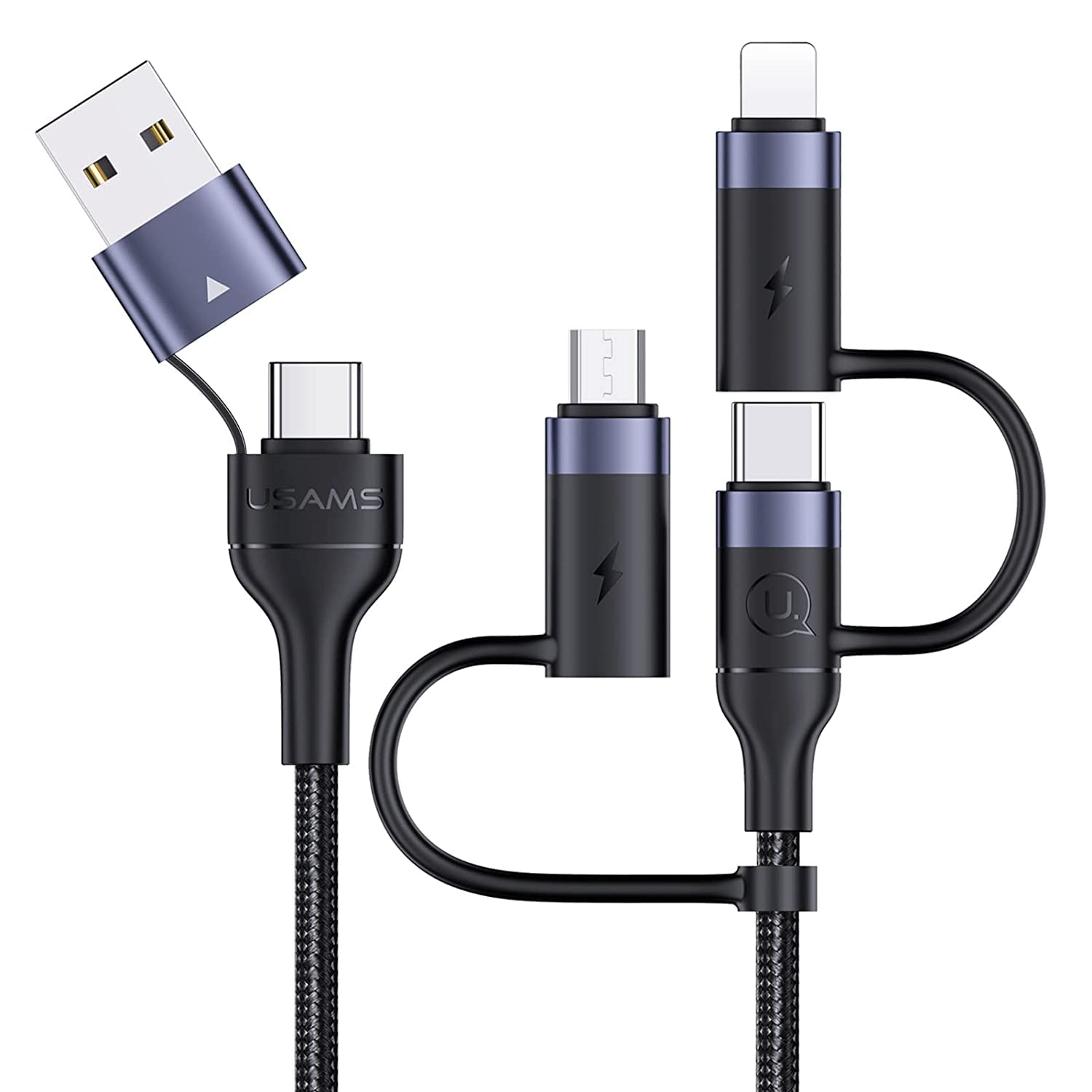 INICIO Multi 5 in 1 PD Fast Charging Cable USB C/A to 60W Type C / 18W Micro / 20W iOS For MacBook iPad Pro Air iPhone 15 14 13 XPS Spectre Envy Galaxy S24 S23 Ultra Redmi Note Pixel 7 8 etc (B0B3D56X9X) Amazon Price History, Amazon Price Tracker