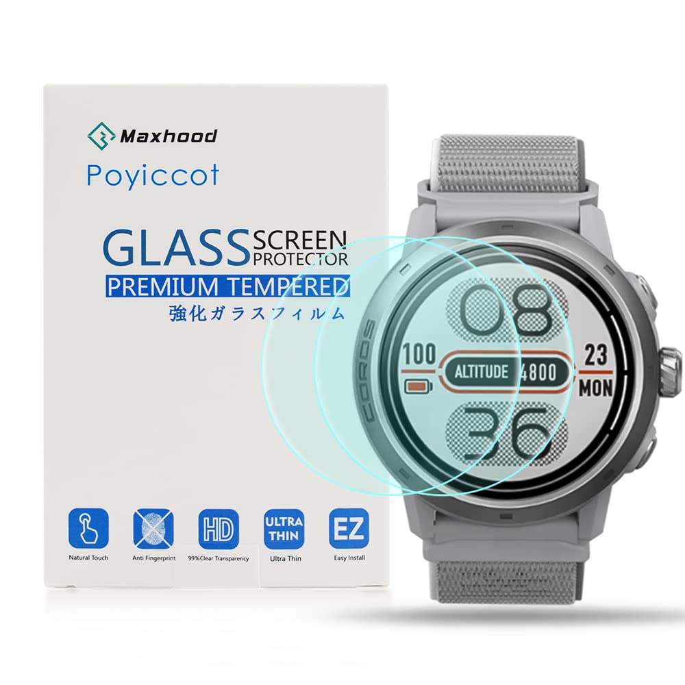 COROS カロス APEX 46mm【9Hガラスフィルム】 Amazon.co.jp: 【2枚セット】For COROS（カロス） PACE 3 1.2