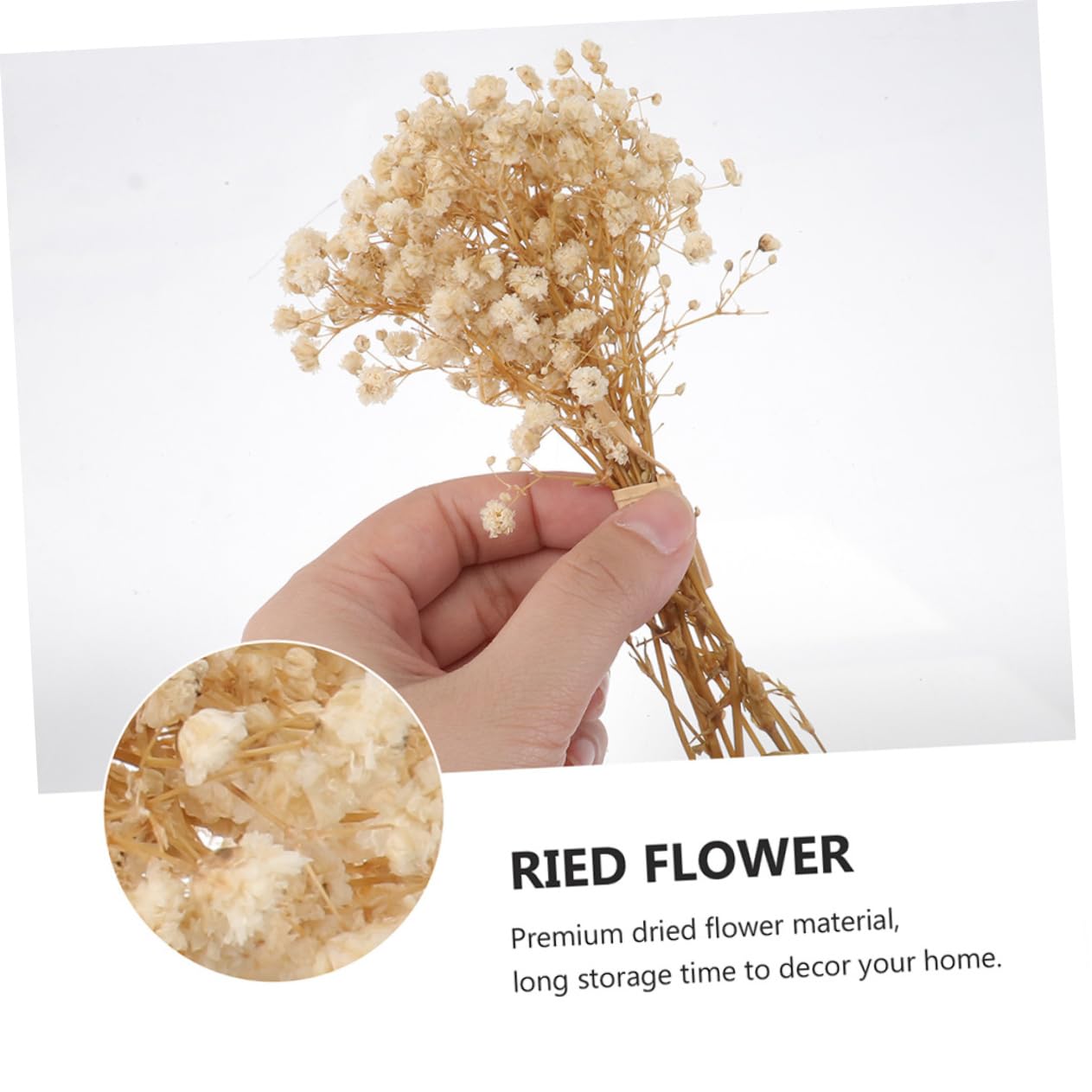 Abaodam 4pièces Bouquets De Fleurs Séchées De Gypsophile Petits Arrangements Floraux Décoratifs pour Mariage Et Décoration Intérieur sans Entretien Hauteur