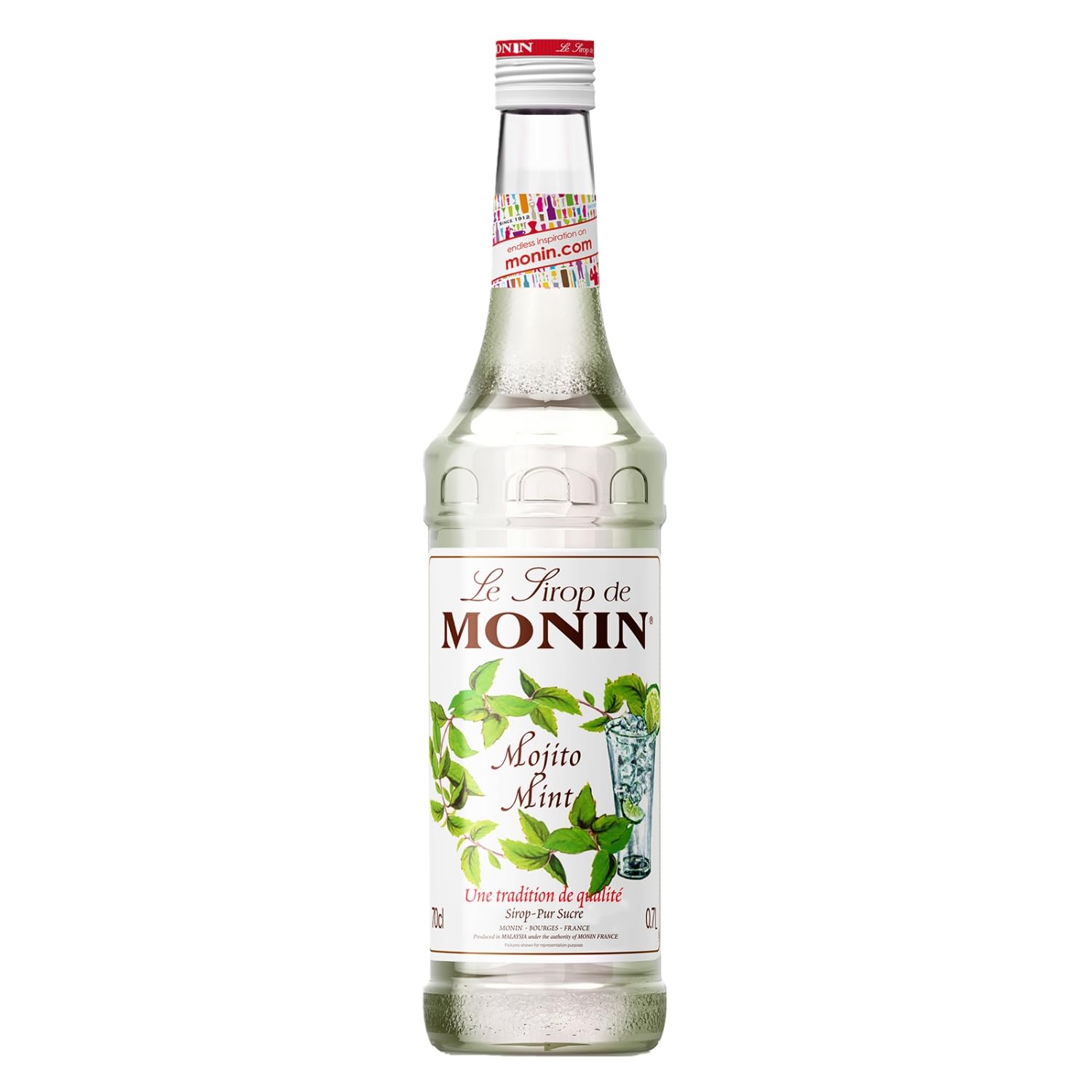 Monin Mojito Mint Syrup, 23.66 fl oz / 700 ml