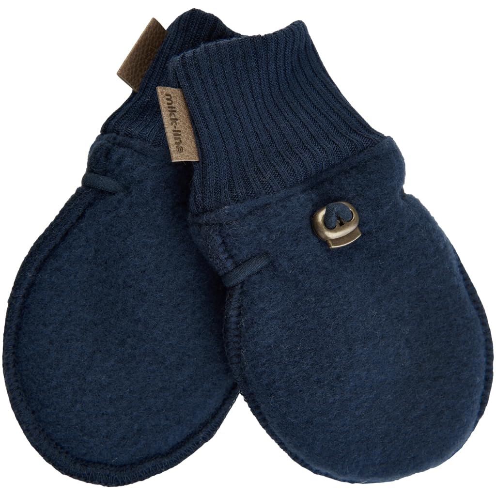 Mikk-line Guanti da bambino in lana – Blue Nights