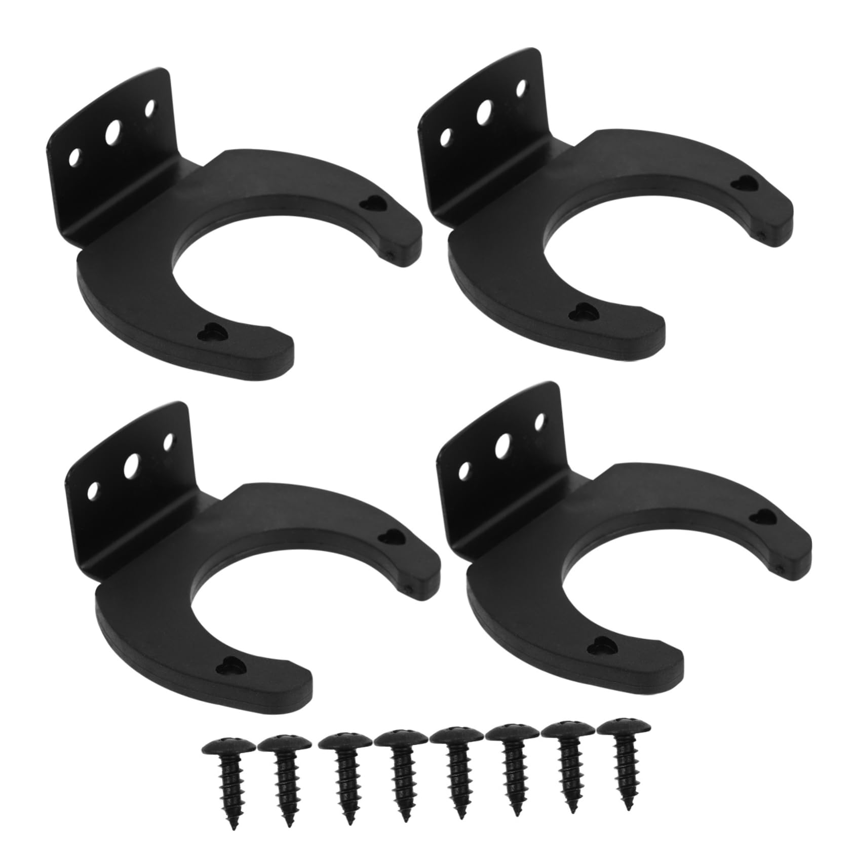 BESPORTBLE 4Pcs Wall Mount Mic Hook for Microphones Space Saving Silicone Clamp for Organized Storage Easy Access