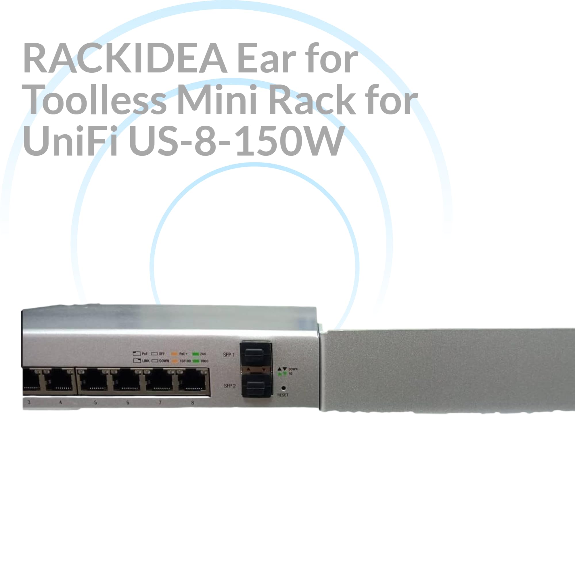 Amazon.co.jp: RACKIDEA UniFi US-8-150W 耳 Unifi ツールレスミニ  