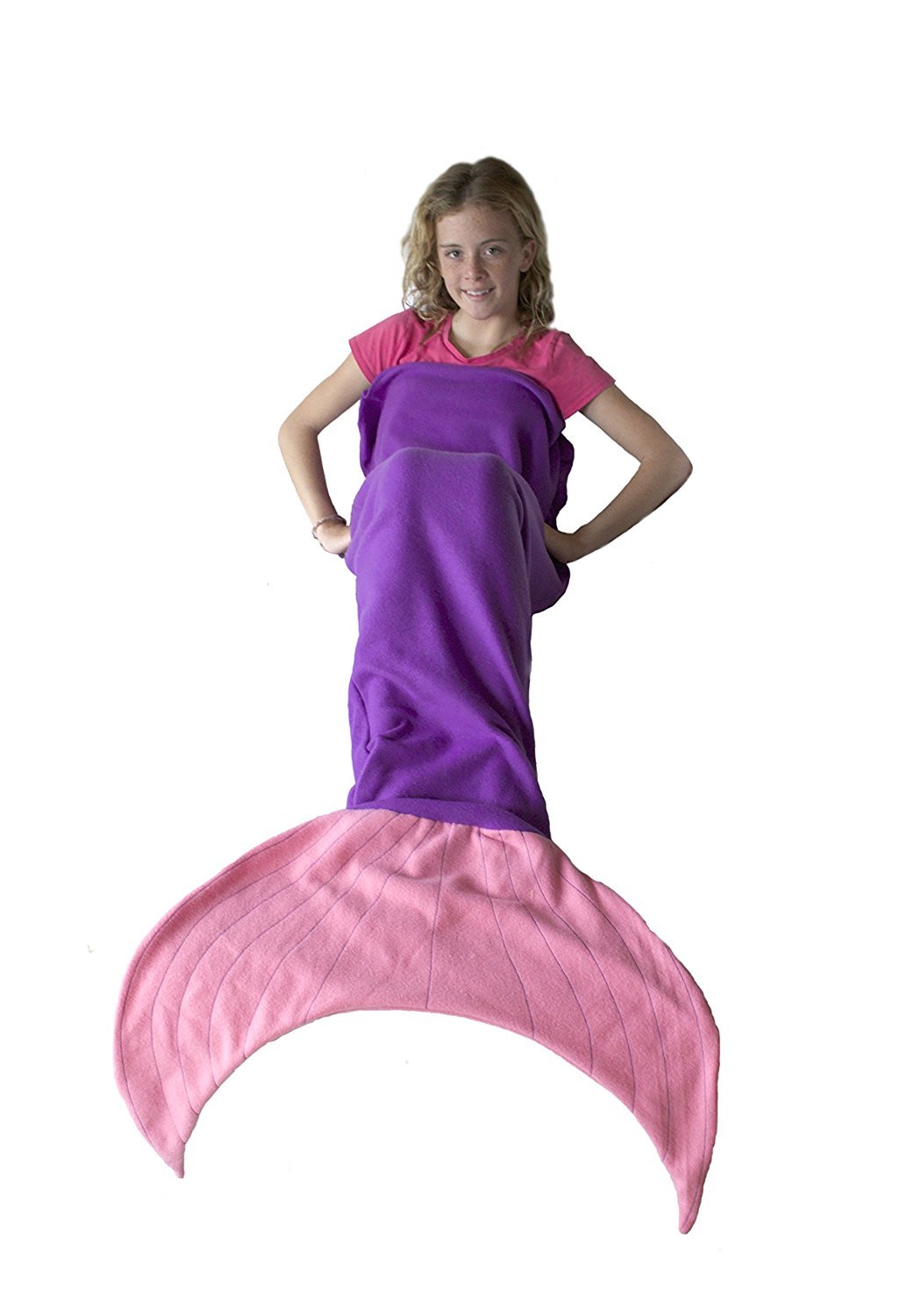 Handmade Mermaid Blankets (Purple and Pink, Child) É