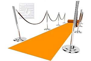 2.6X15 Ft Halloween Party Orange Carpet Runner