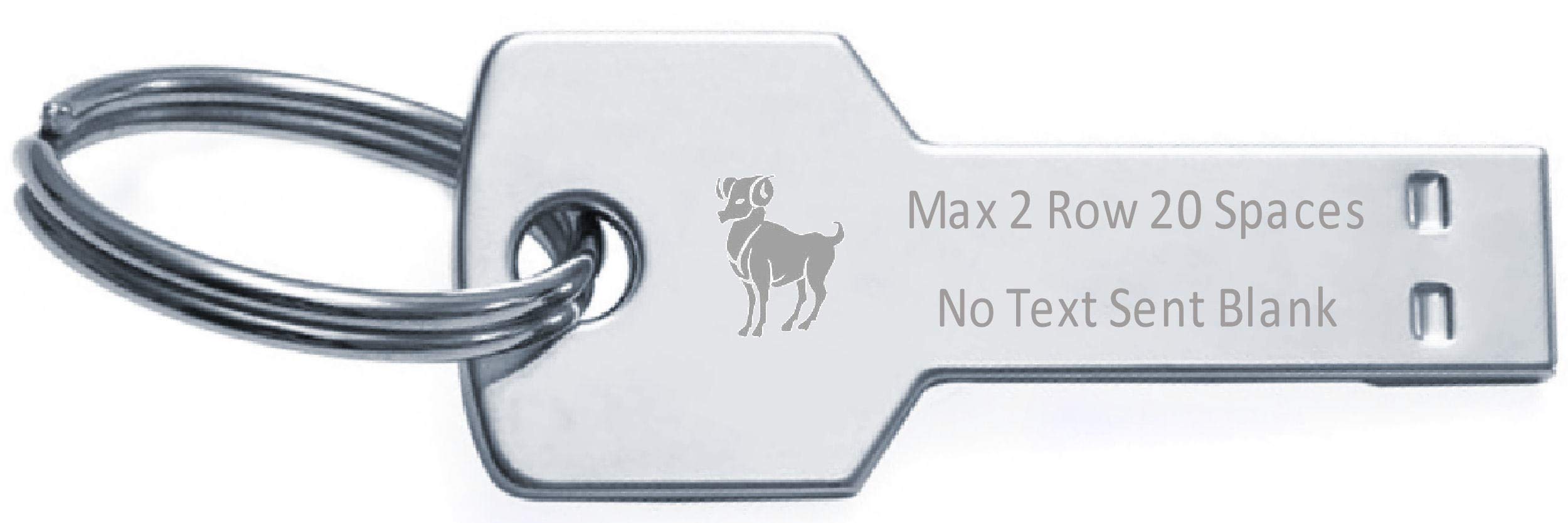 Clé USB 2 Go porte-clés gravé texte Aries idée cadeau astro - 6