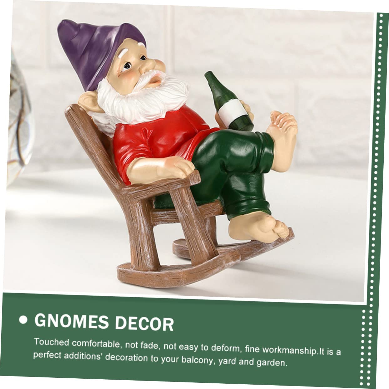 TOYANDONA 2 Stück Kleiner Statue Harz Dekorative Zwergenfigur für Garten für Innen und Außendekoration Süßes für Gartenliebhaber