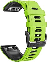 Vista 4 de ANCOOL Compatible con Fenix 7S Band - Correa de reloj suave de dos tonos para relojes inteligentes Fenix 5SFenix 5S PlusFenix 6SFenix 7SFenix 6S Pro