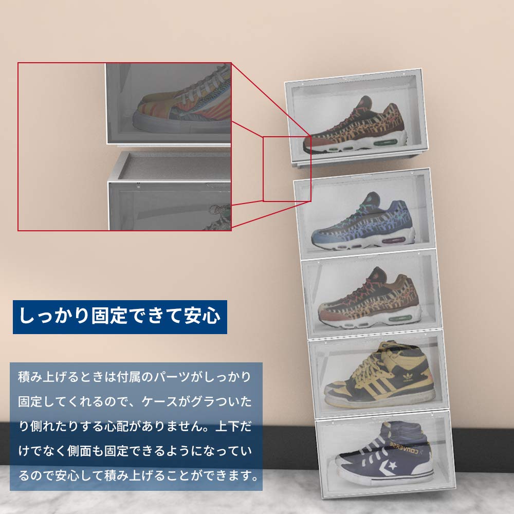 Amazon｜MEICHEPRO シューズボックス シューズラック シューズケース