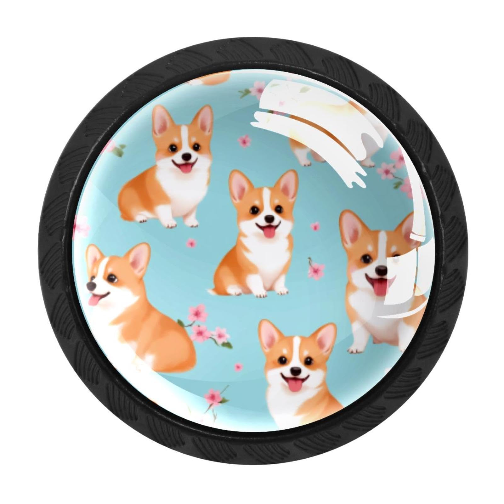 Quincaillerie de meubles en verre haut de gamme Boutons de placard 35 mm Corgis