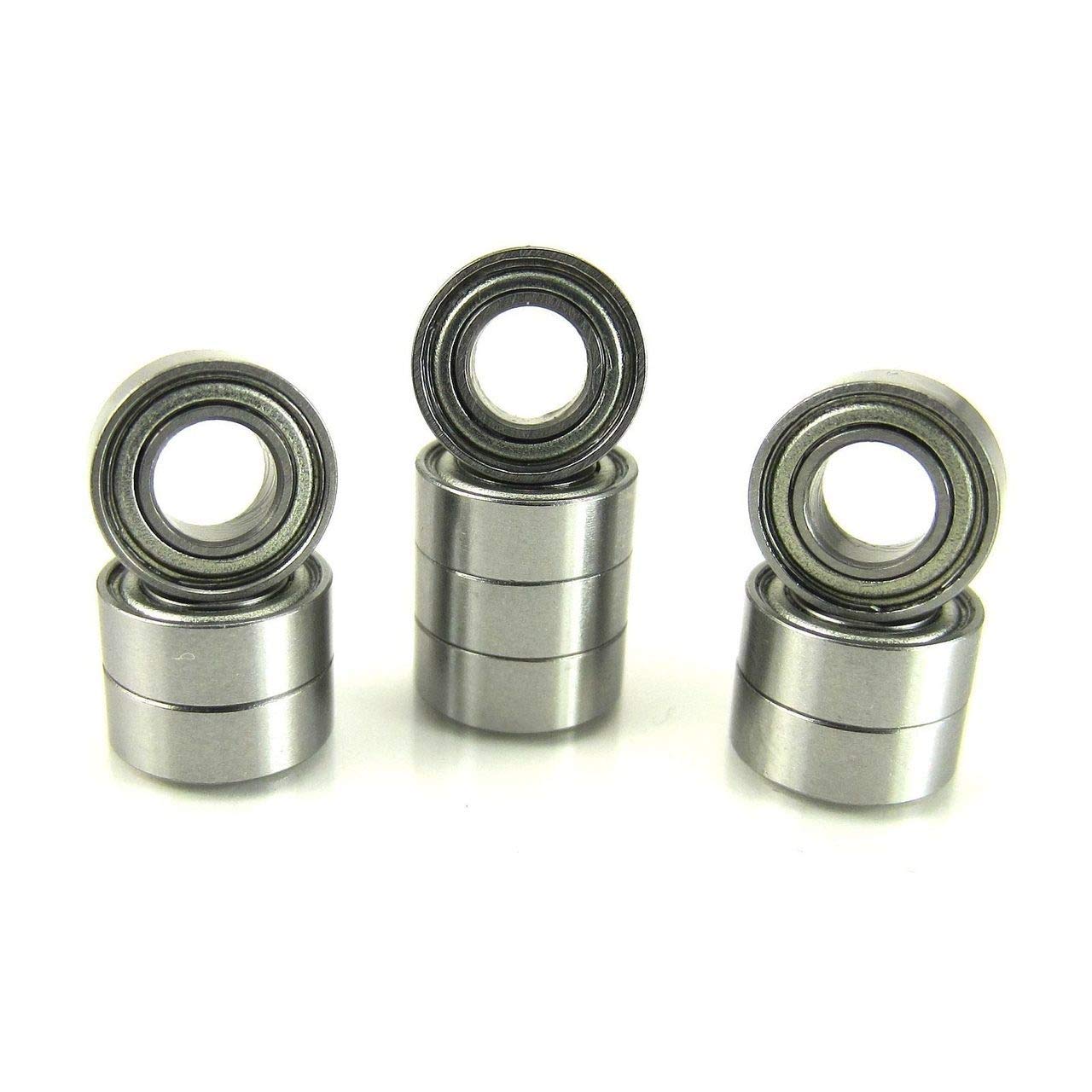 TRB RC 4x8x3mm Ball Bearings ABEC 3 Metal Shields (10) MR84-ZZ