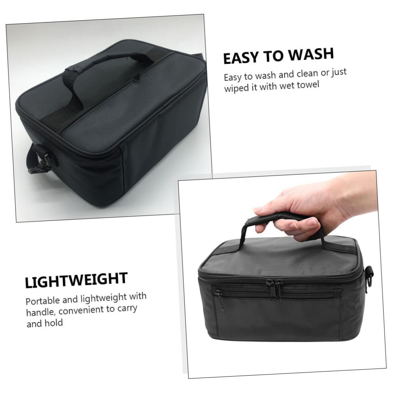 Cabilock Bolsa Térmica para Almuerzo de Tela Oxford Aislamiento, Capacidad 20l, Resistente y Fácil de Limpiar, Asa para Oficina y Escuela