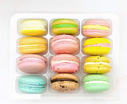Miniatura 3 de Juego de macarón francés de Pascua  12 unidades, 12 sabores diferentes de diversión de Pascua