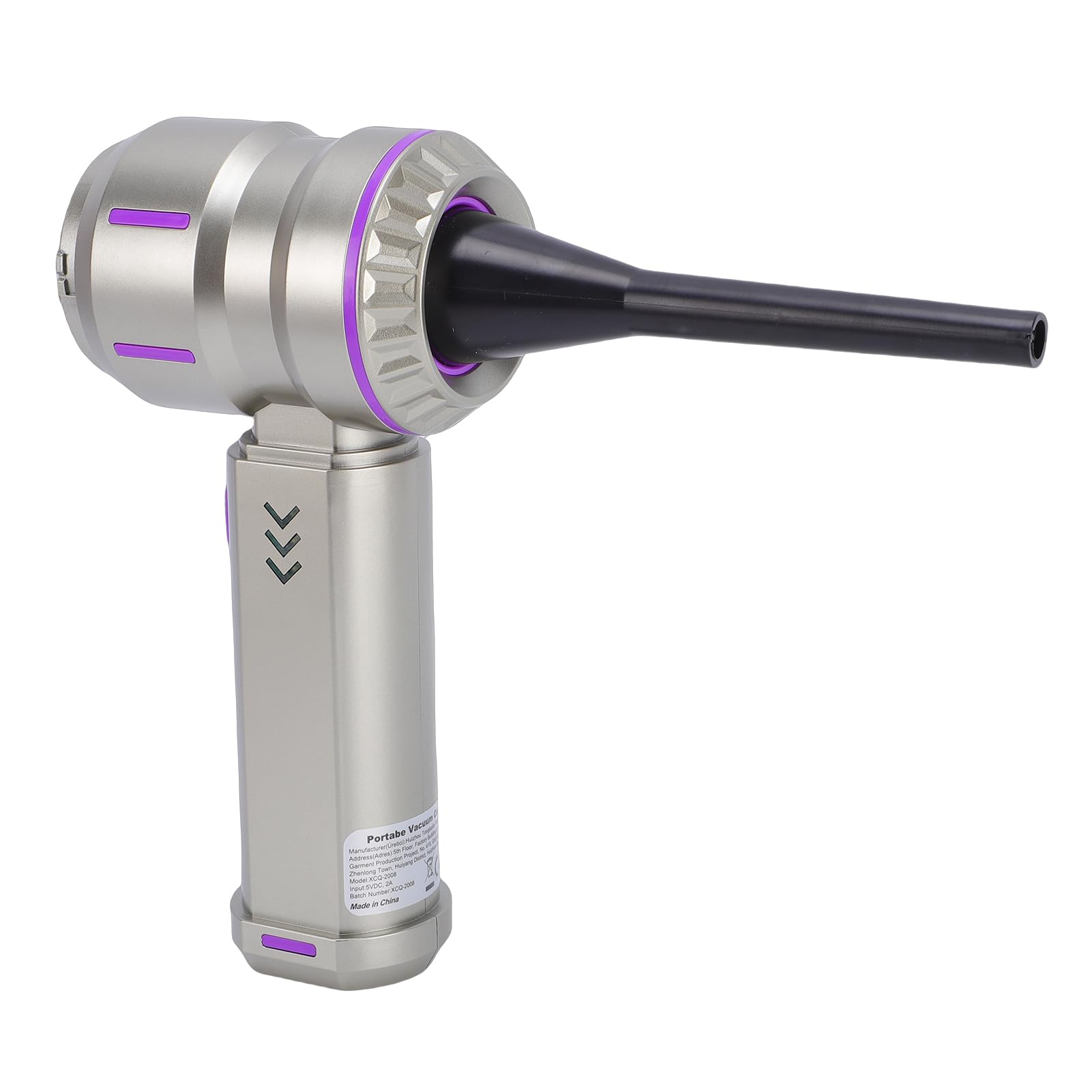 Aspirapolvere Portatile per Auto, Ventilatore Senza Fili con Motore Brushless da 162 W, ​​Aspirapolvere Portatile Ricaricabile con 9 Accessori per Auto, Casa, Ufficio, Animali Domestici