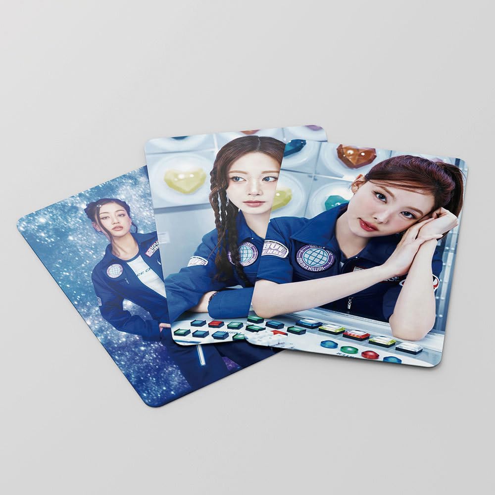 Twice Photocards 2025 - Tarjetas de Lomo, tarjetas dobles para regalo y colección de fans (55 unidades, rojo)