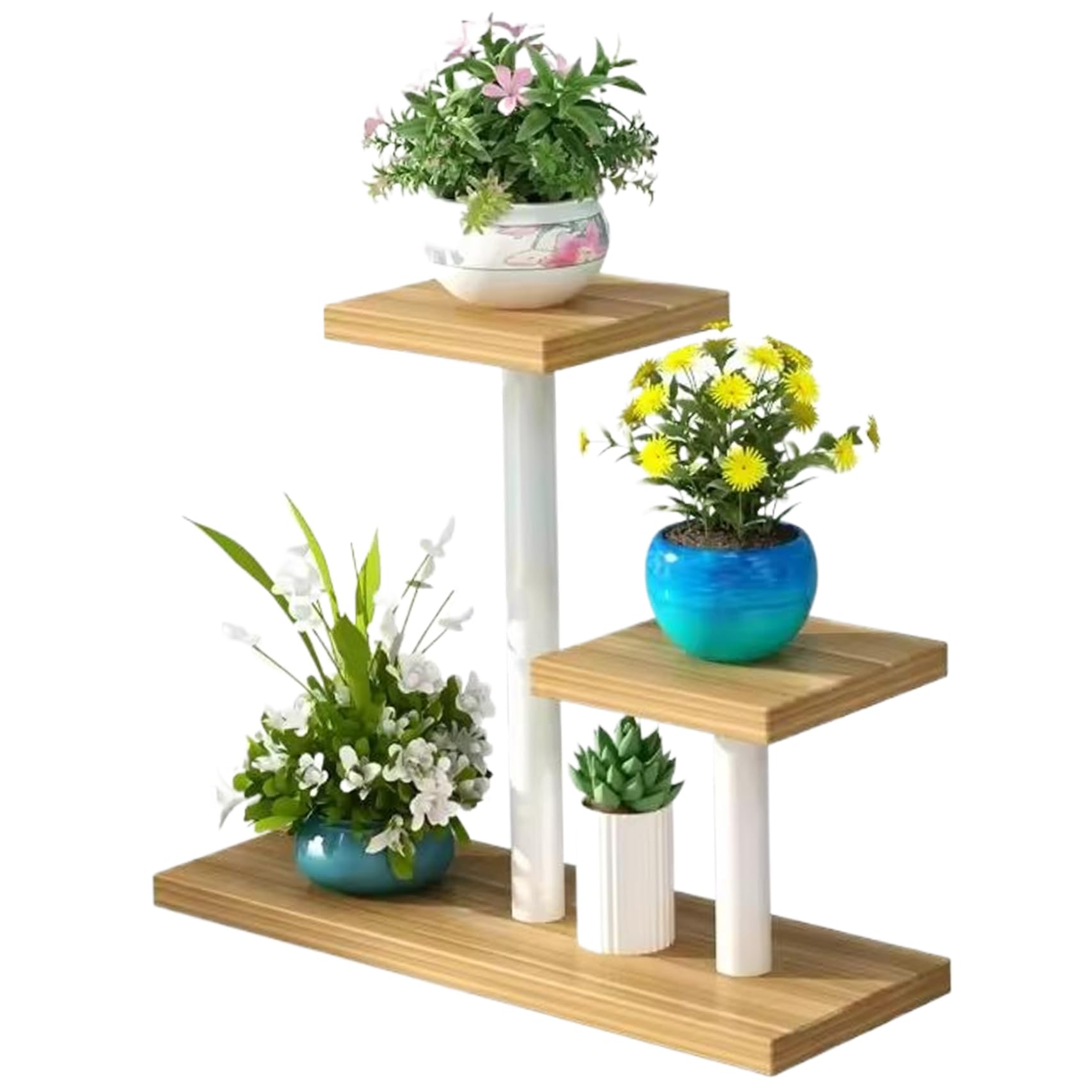 Xdyyjrasa Sturdy Space-Saving Window Sill Plant Shelf – Square Desktop Succulent Window Plant Stand for Ledge Corner, 16x6x8
