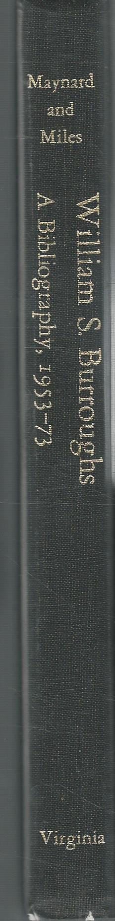 Cover of William S. Burroughs: A Bibliography, 1953-73: Unlocking Inspector Lee's Word Hoard