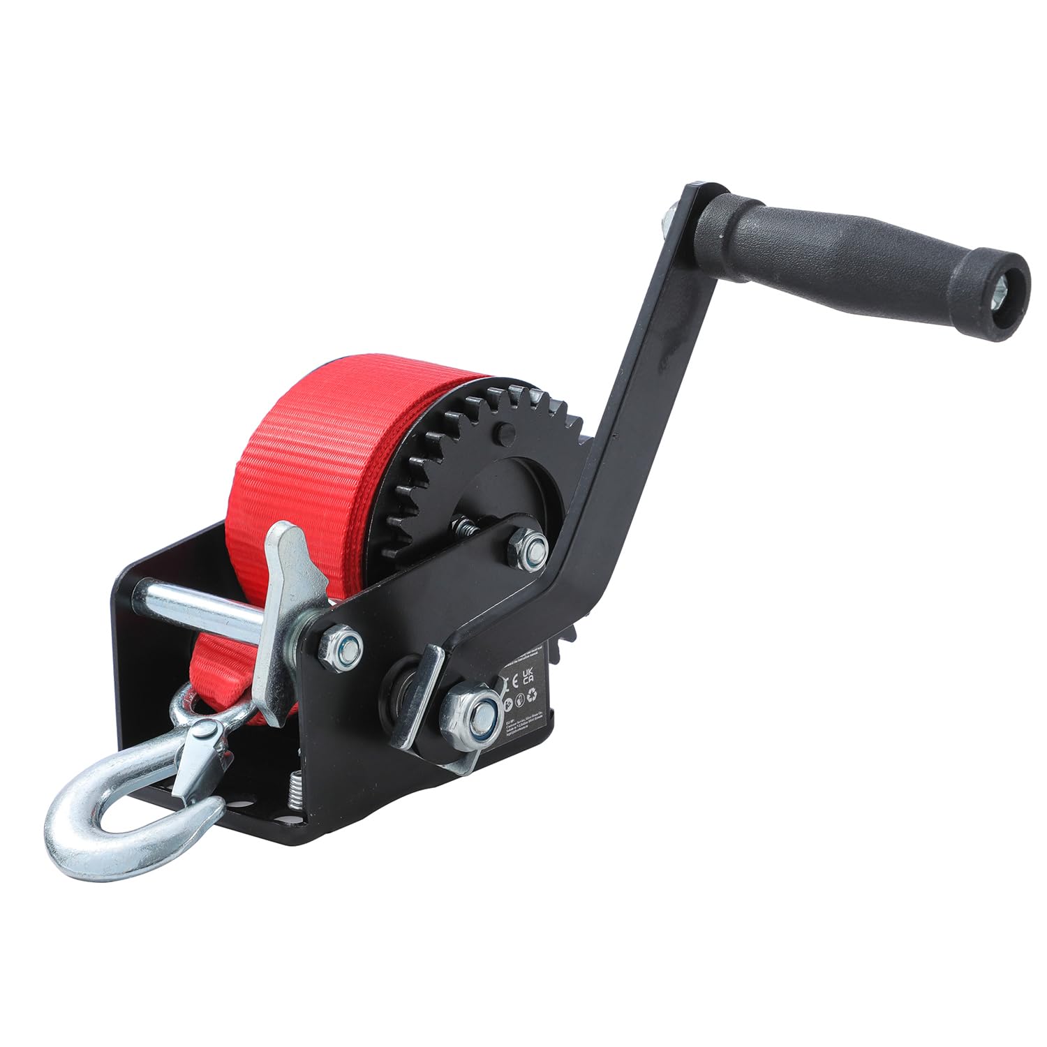 KATSU Tools Treuil Manuel 600lbs 270kg avec Sangle en Polyester de 6m, pour Remorques de Bateau, Caravane et Applications Marines 325920
