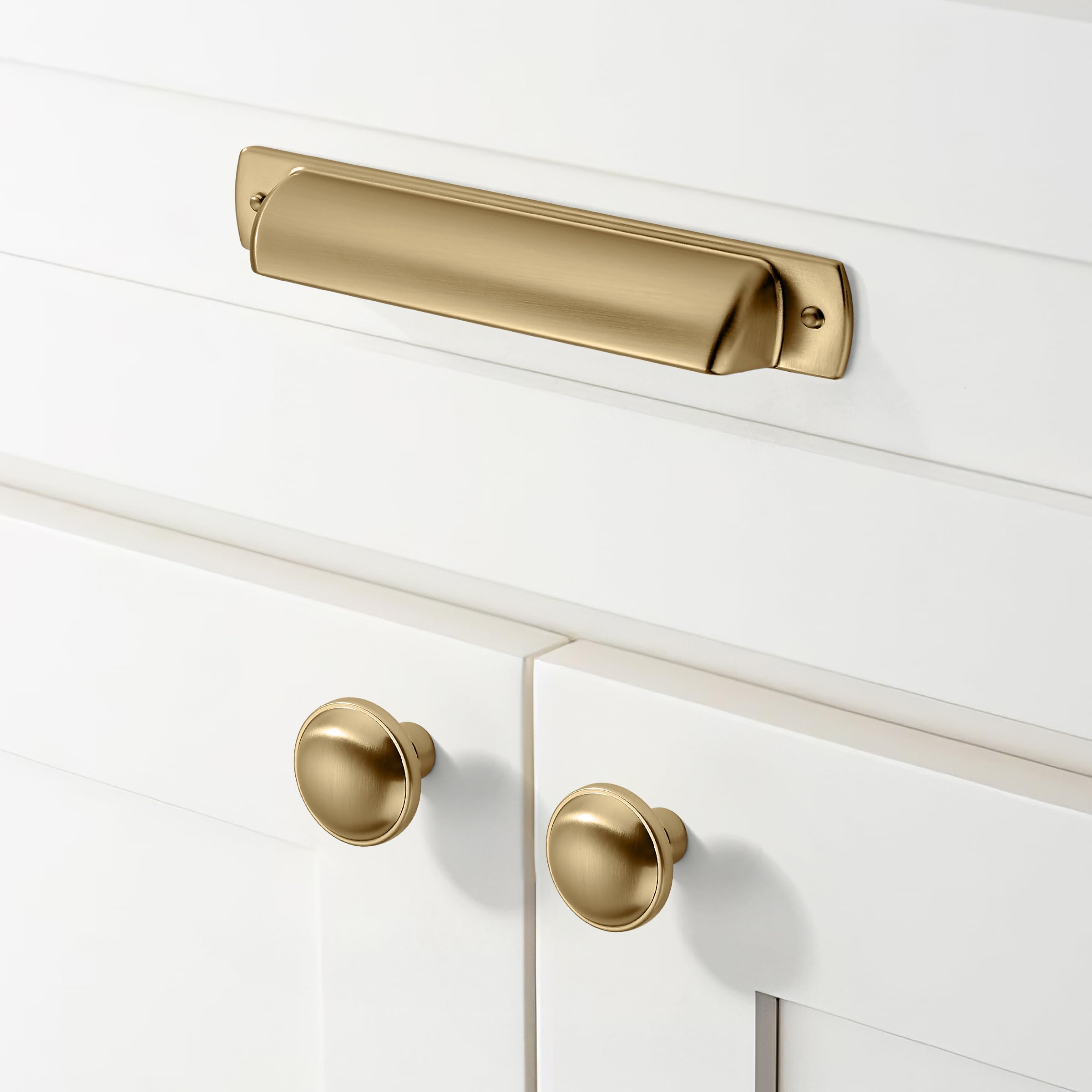 KHTUMEWARE-170259 Champagne Bronze Cabinet Pulls CTC 3-1/4 in (82 mm) 2-Pack in Champagne Bronze — KHTUMEWARE