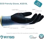 KAYGO Work Gloves Women, Latex Coated, KGE19L, Recycled Material | Excellent Grip, Reduces Hand Fatigue, Lightweight and Durable. Great For Gardening, Warehouse, DIY