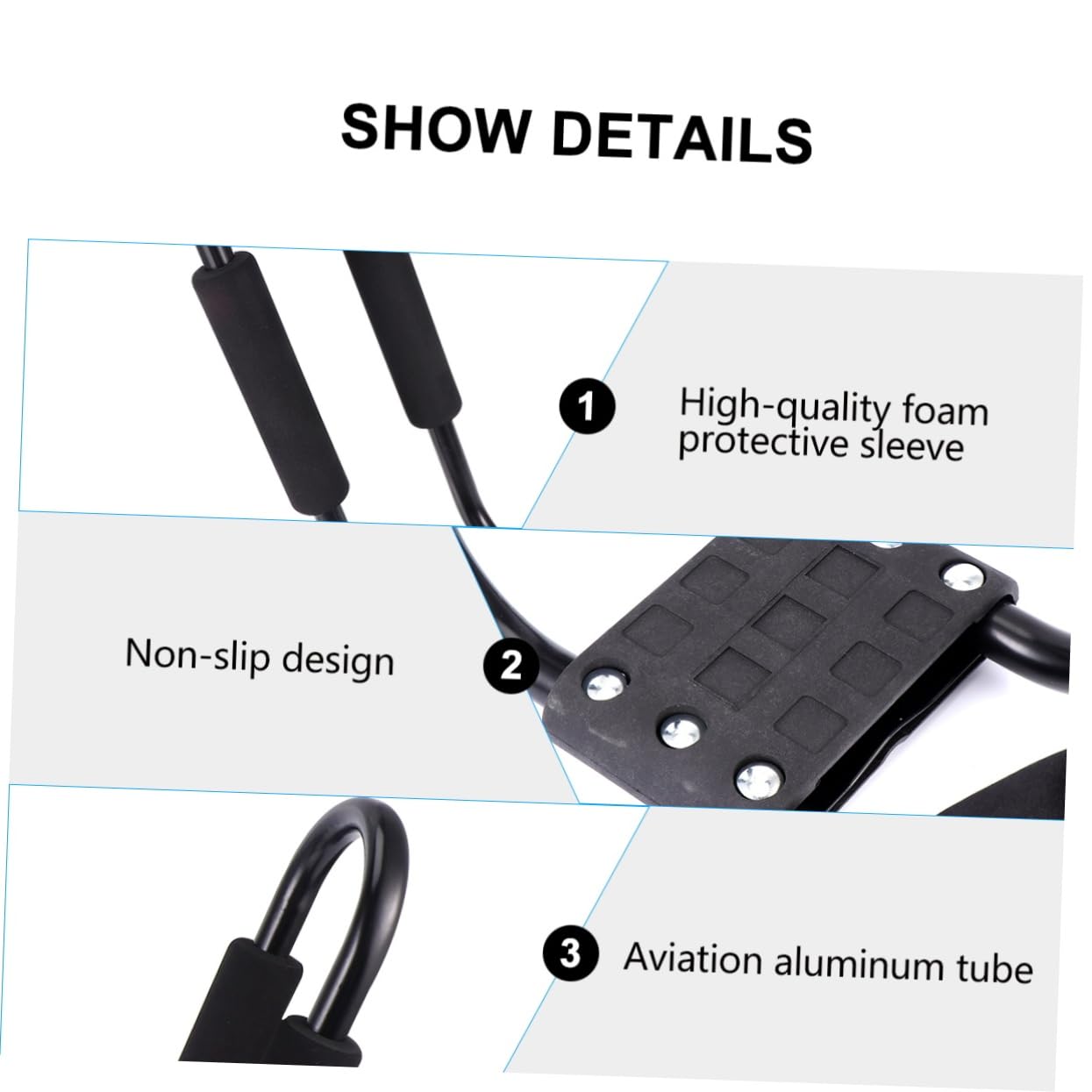 Totority 2pcs Detachable Canoe Roof Rack Luggage Shelf for Kayak Storage Easy to Install Frame for Outdoor Adventures and Travel