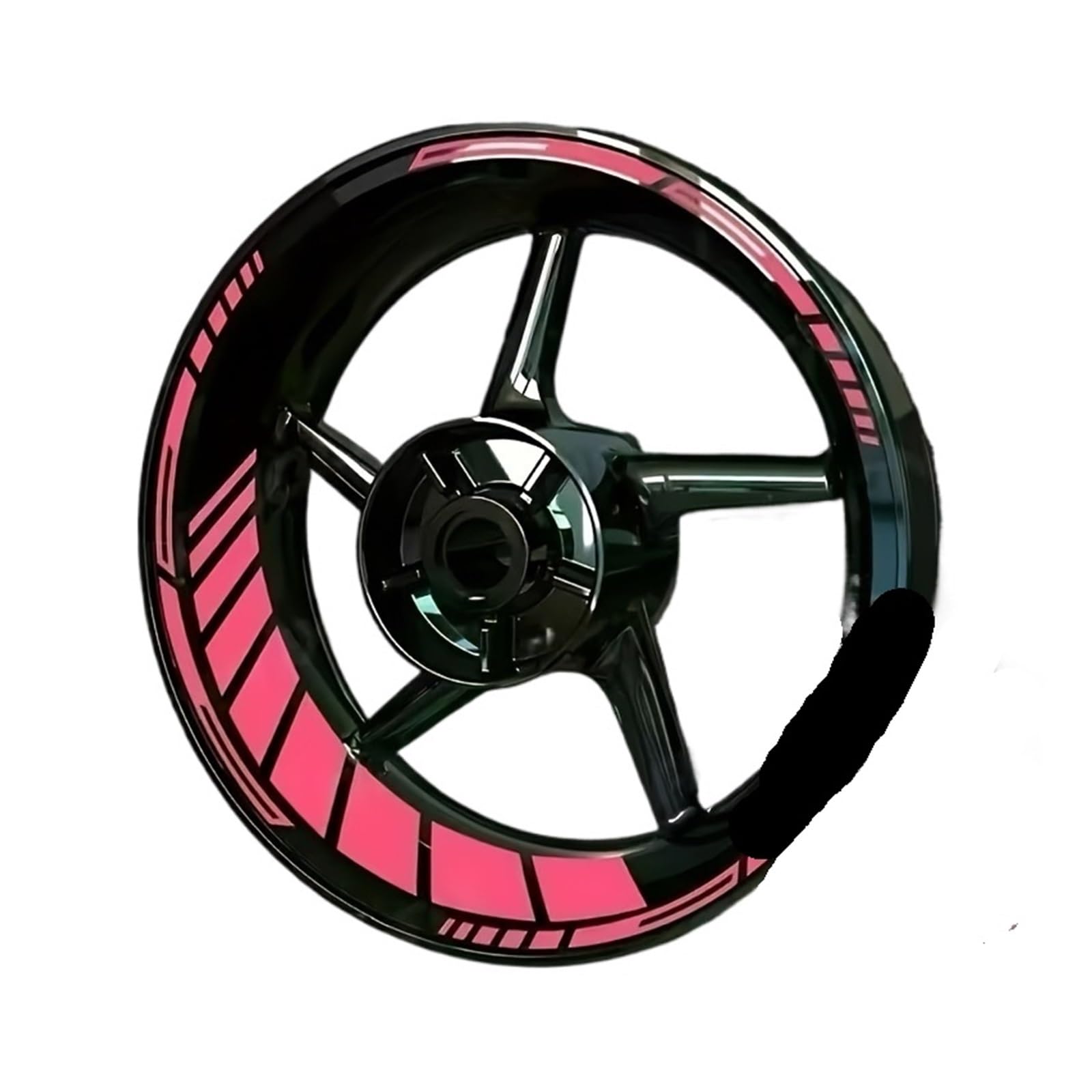 Reflective Sticker 16pcs/Sheet for 17in Motorcycle Hub Stickers Waterproof DIY Scooter Wheel Rim Modification Self-Adhesive Decals