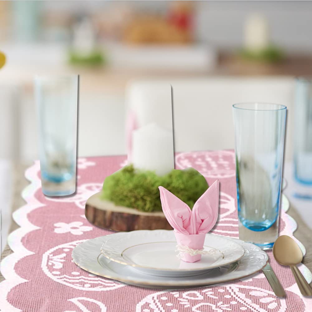 Luxe Paas & Lente Tafelloper Polyester – Bloem & Haas Design Luxe Paas & Lente Tafelloper Polyester – Bloem & Haas Design