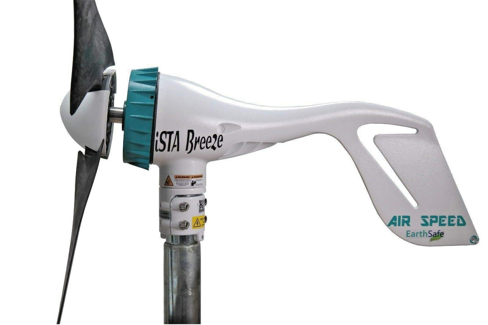 Große Auswahl Windgenerator von IstaBreeze - Air-Speed Turbine Karbon Flügel - 12Volt AC - 500 Watt Power Windrad, Windenergieanlage (12 Volt AC System)
