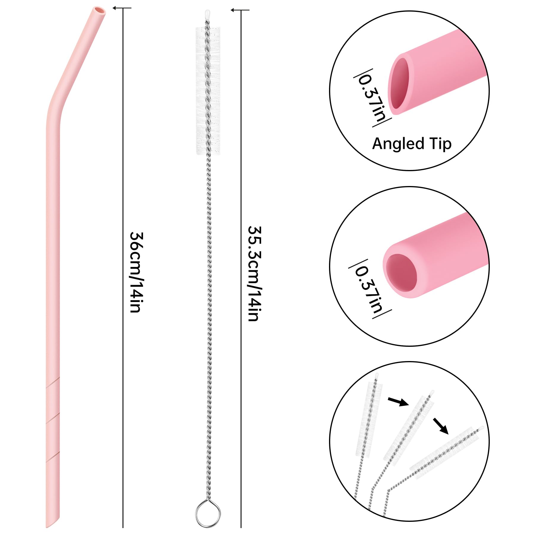 Paille Silicone NiHome Lot De 14 Pailles En Silicone Pour Gobelet Stanley De | WhichOne Gourde Stanley Avec Paille