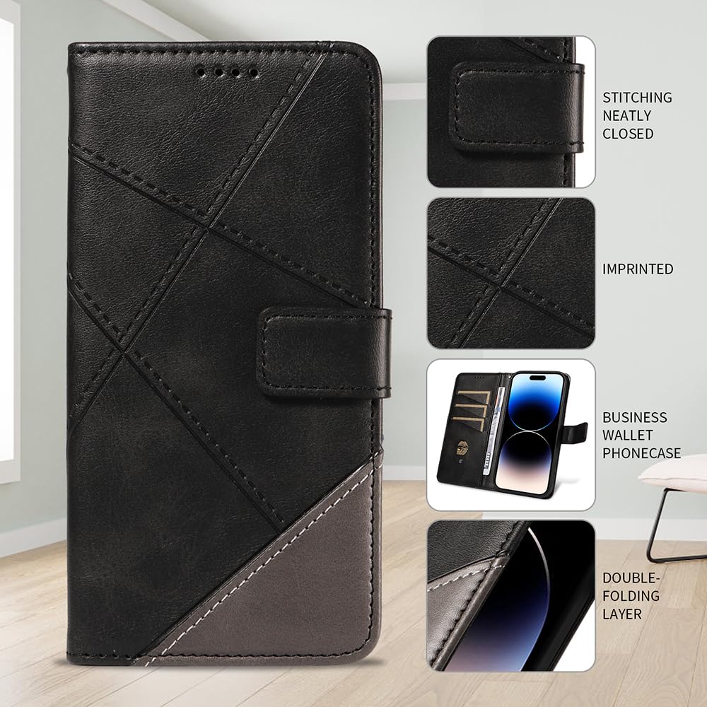 Salanheo Cover per Honor X6b 4G, Antiurto Flip Case Pelle Libro