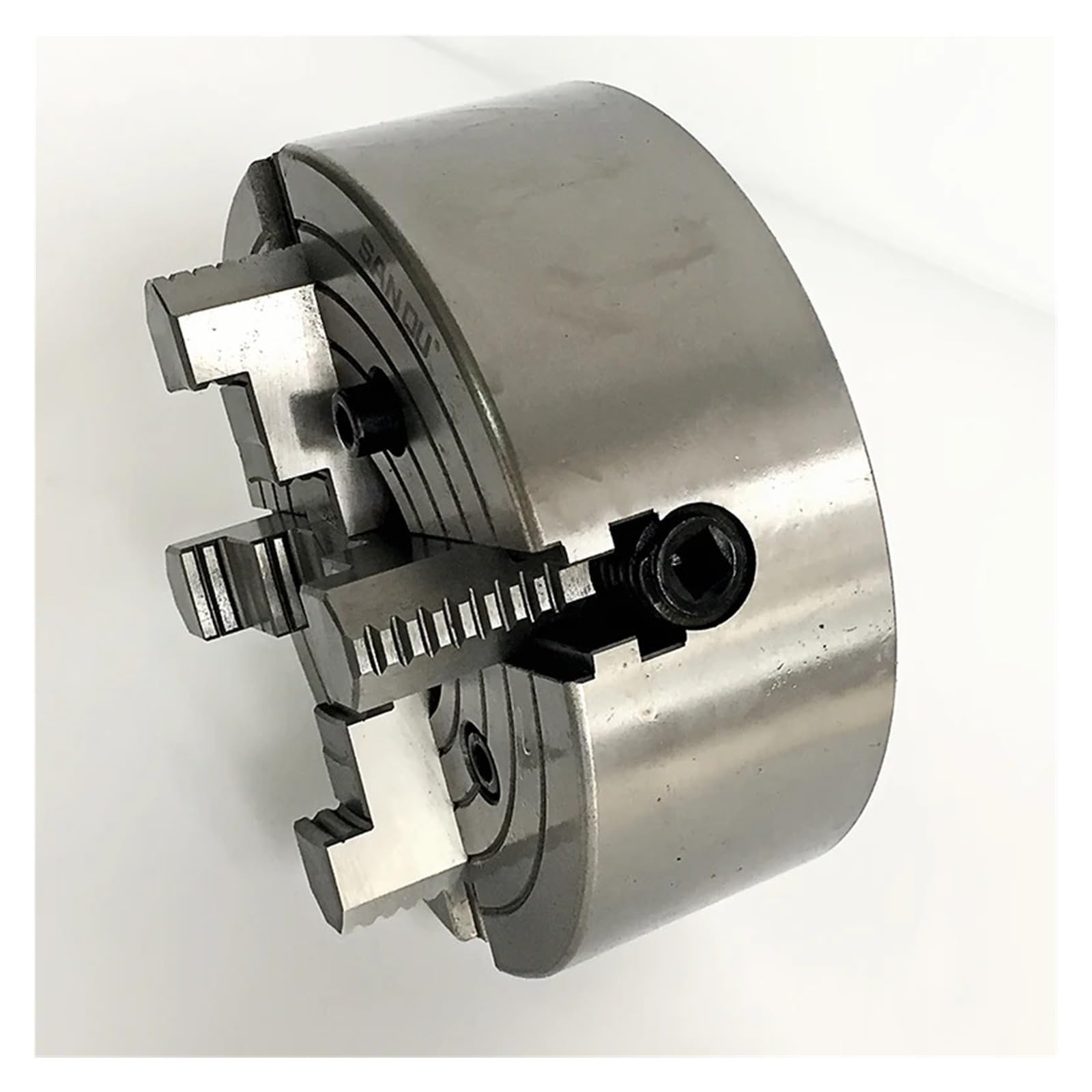 Mandril de Torno de Metal de 250 mm, Mandril Independiente de 4 mordazas K72-250, Mandril de Desplazamiento Manual para Torno de Banco