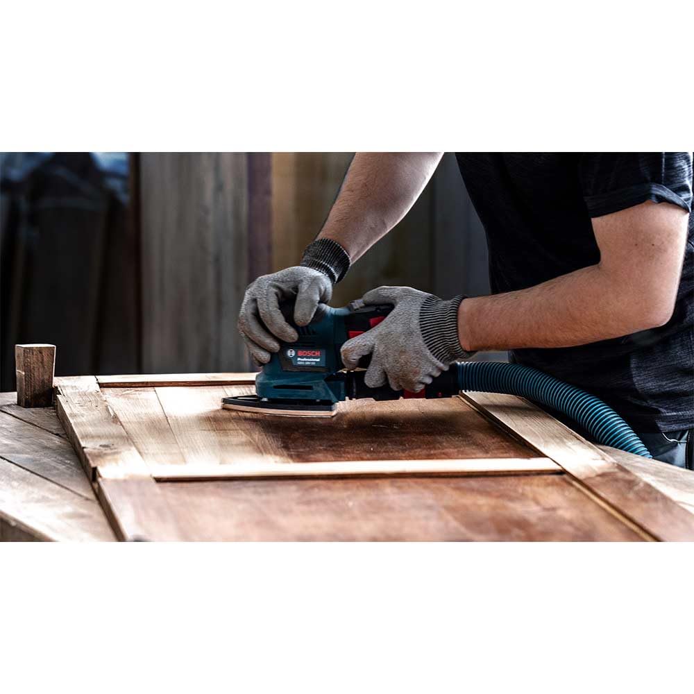 Bosch EXPERT M480 Abrasif Récupéré 50 Feuilles – Grain 180, 80x133 Mm, Réduction Poussière X4, Pour Ponceuse Excentrique, Peinture Bois, Placo