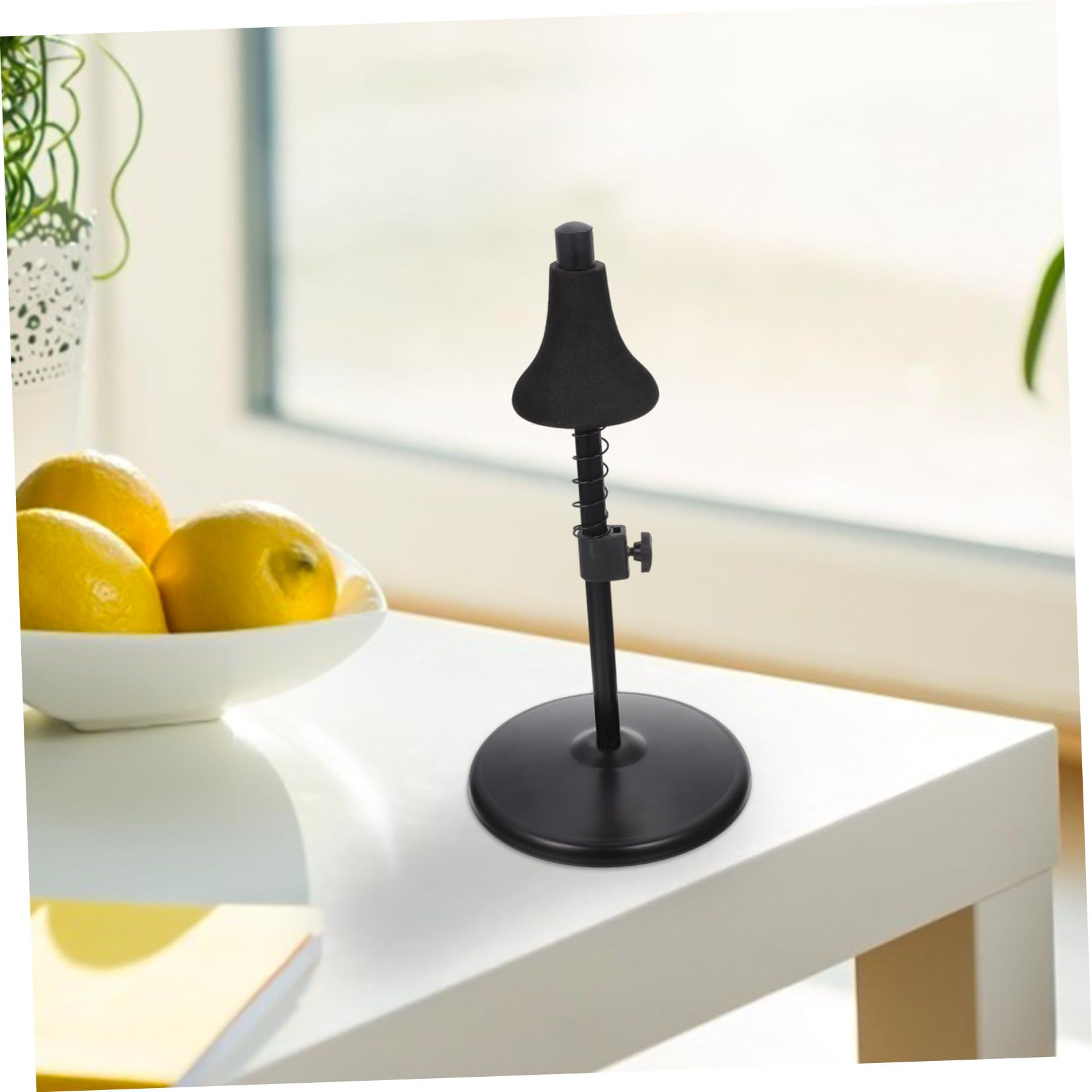 BESPORTBLE Trompeten Displayhalter aus Eisen mit Runder Basis, Schwarz