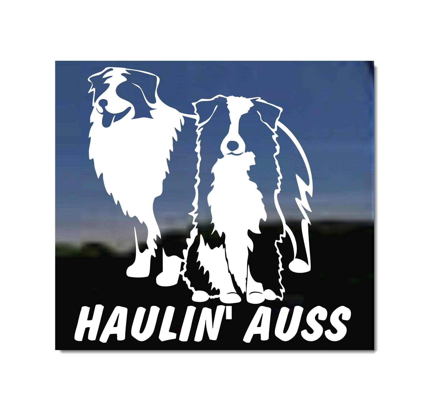 Haulin' Auss | Australian Shepherds Vinyl Decal by NickerStickers®