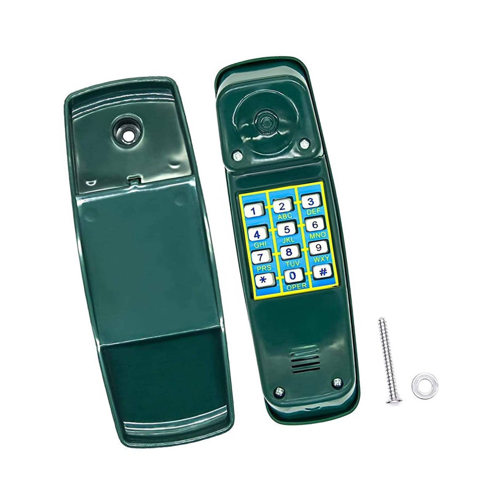 Kaeltsyn Child Safe Swing Toy Phone for Preschoolers, Dark green