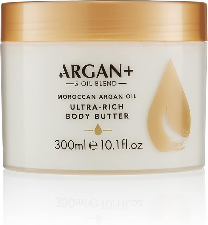 Argan+ Ultra Rich Body Butter, Moroccan Argan Oil Vegan Moisturising