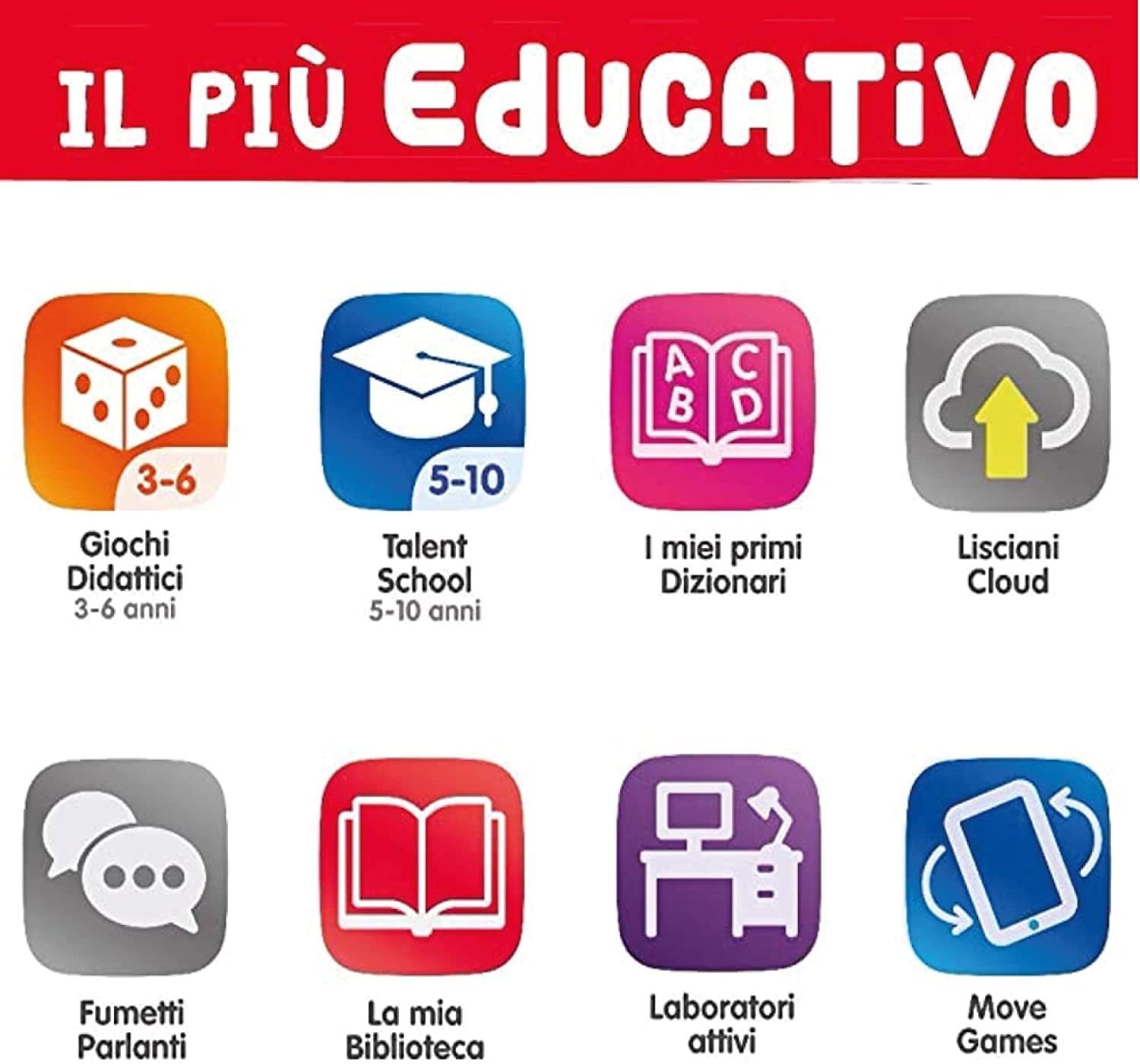 Lisciani Giochi Mio Tab 7 cali Evolution 2021, wielokolorowa, 89031