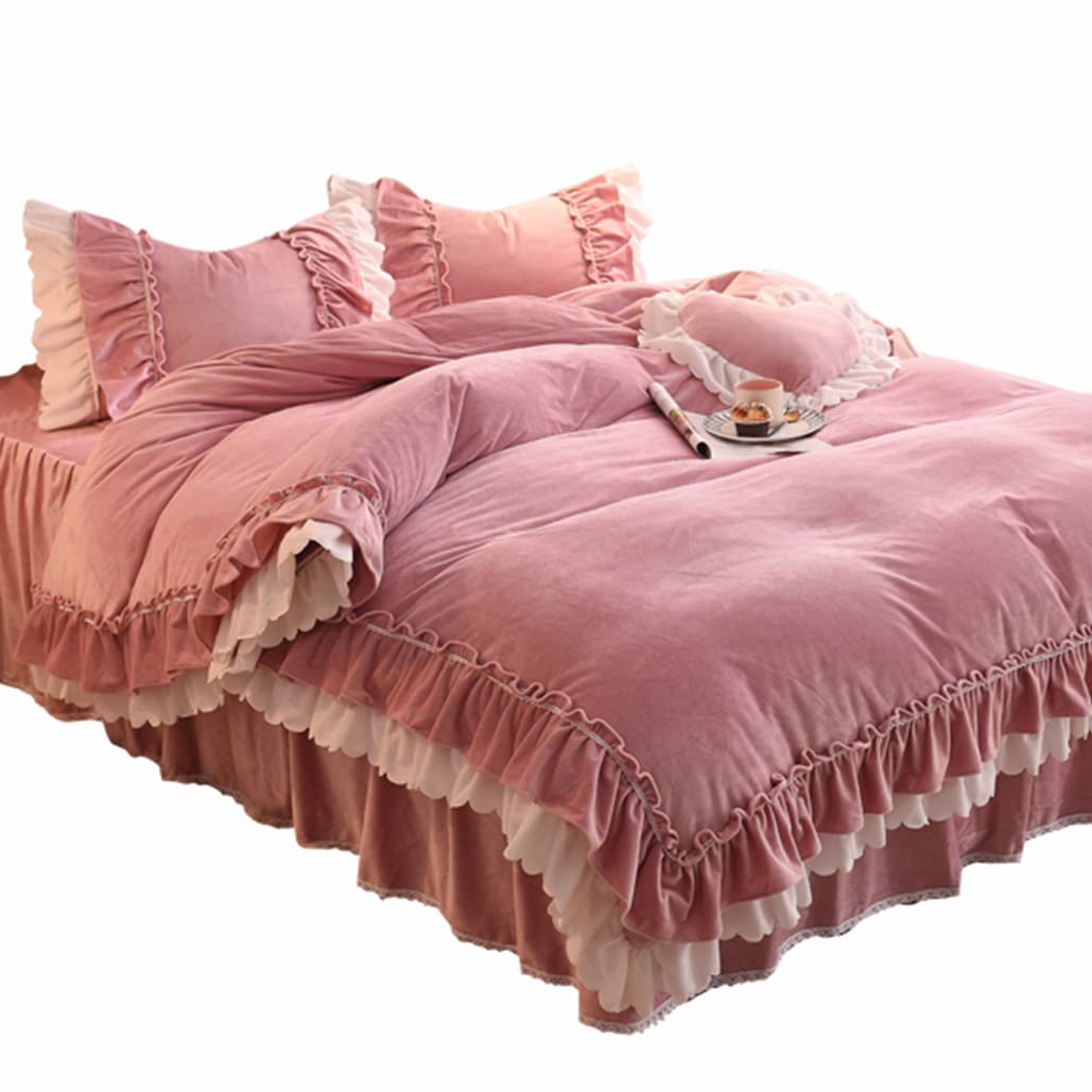 Amazon｜布団カバーセット シングル 寝具カバー3点セット 姫系 ピンク