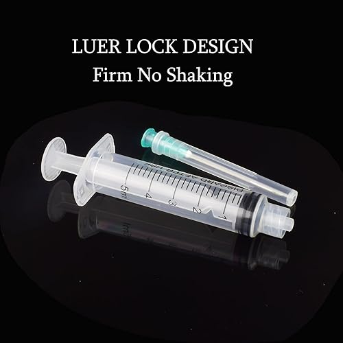 Miniatura 3 de 5ml con 21 Ga 1.5 pulgadas Luer Lock, envuelto individualmente, paquete de 20