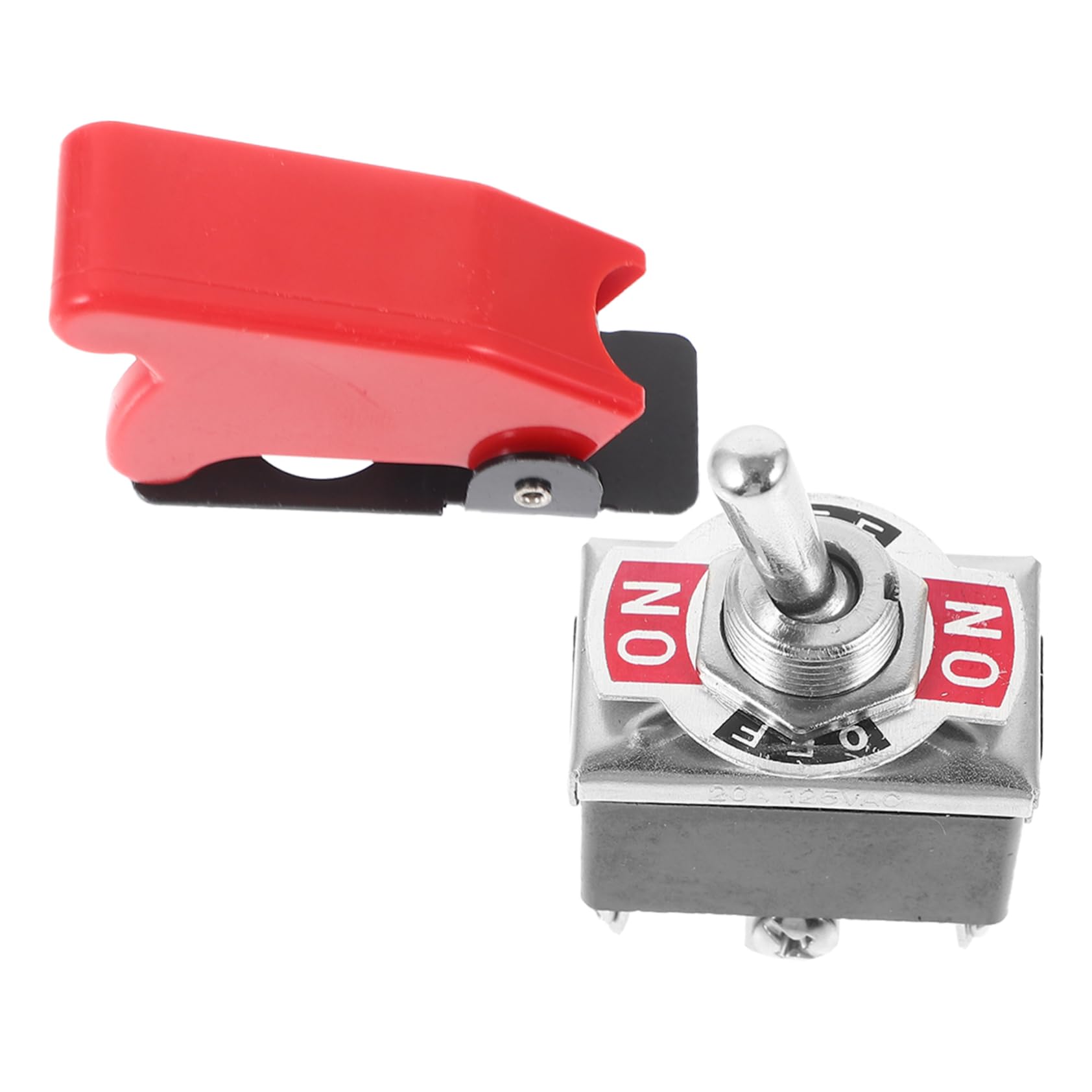 Mikinona Red Switch Plate Covers Heavy Duty Toggle Off Switch 12v Dpdt with Protective Cover