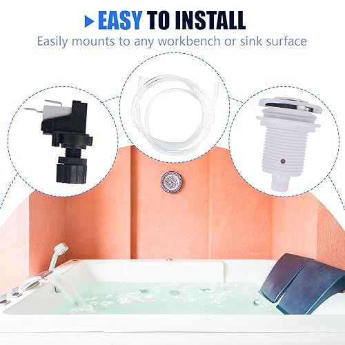 Miniatura 6 de 16A encendido apagado interruptor de botón chorro de hidromasaje chorro para la basura del balneario de la bañera de baño