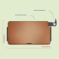 Vista 3 de bella Plancha eléctrica XL de titanio de cerámica, haz 15 huevos a la vez, revestimiento antiadherente ecológico saludable, limpieza sin