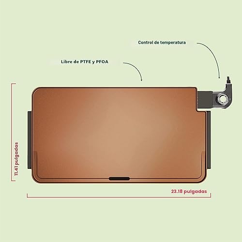 Miniatura 3 de bella Plancha eléctrica XL de titanio de cerámica, haz 15 huevos a la vez, revestimiento antiadherente ecológico saludable, limpieza sin